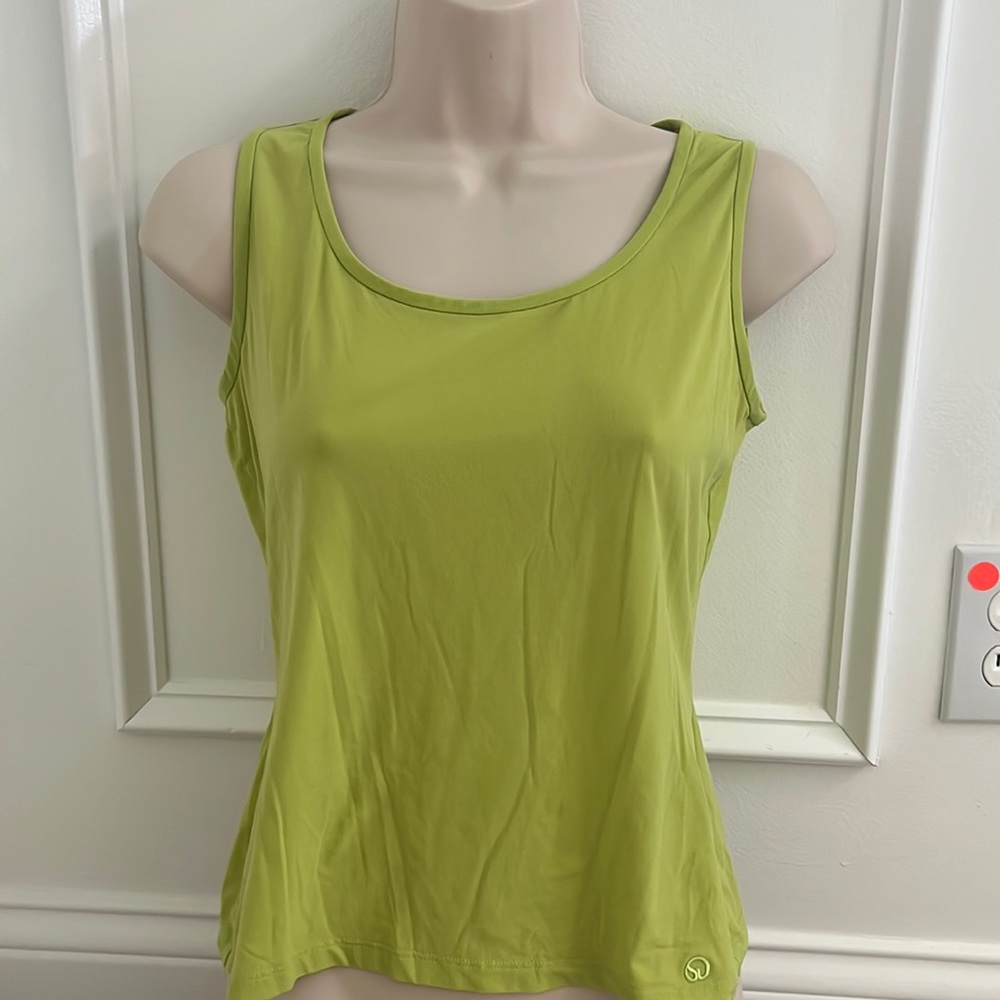 St John sport Essential tank top, lime green